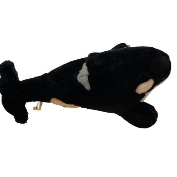 Sea World Orca Shamu Killer Whale Plush 16inchBlack White Stuffed Animal Soft To - Picture 2 of 5